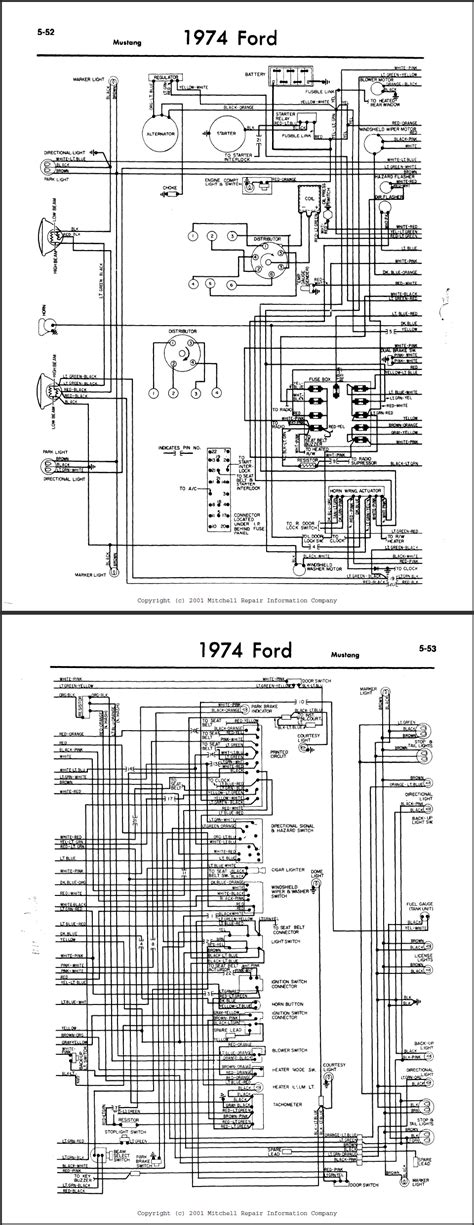 1974 ford mustang wiring diagram 